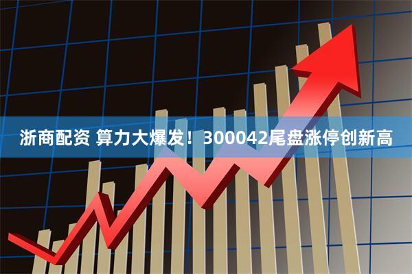 浙商配资 算力大爆发！300042尾盘涨停创新高